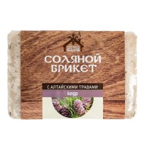 Соляной брикет "Соляная баня" с Алтайскими травами "Кедр" вес 1,35 кг
